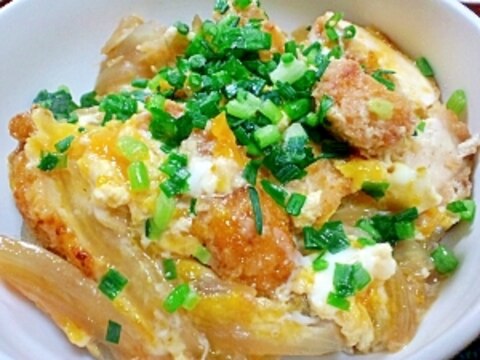 余ったチキンカツで! 親子カツ丼